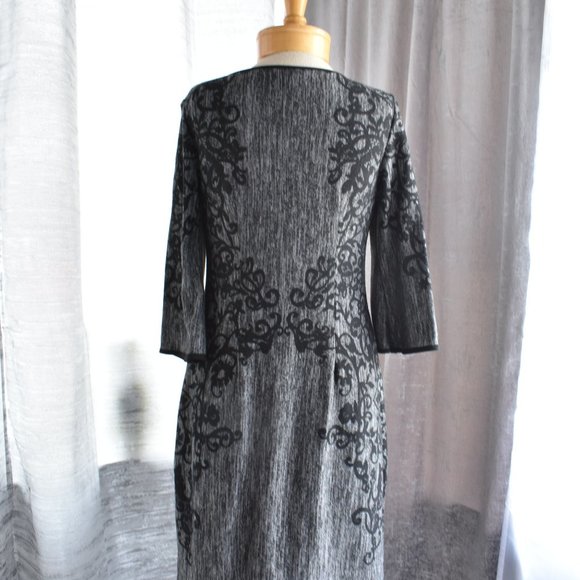 DB Established 1962 Dress 3/4 Sleeve Black Gray size 6 - Picture 5 of 5